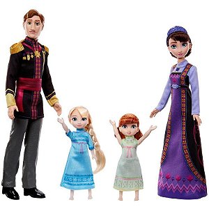 Conjunto Bonecas Disney Frozen Família Real De Arendelle Com 4 Personagens