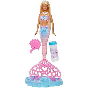 Barbie Fantasy Sereia Fantastica Com Bolhas