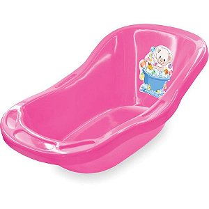 Acessório Para Boneca Banheira 48x33x14cm Rosa