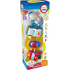Brinquedo Para Bebê Coleção Fofinhos Transportes Caixa Com 4