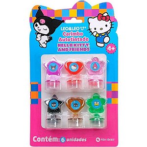 Carimbo Pedagógico Hello Kitty Decorado Autotinta Bl.c/06