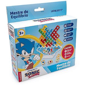 Jogo Diverso Sonic Mestre Do Equilíbrio Com Peças, Cartas E Suporte
