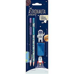 Kit Escolar Astronauta Hb Com 04 Peças