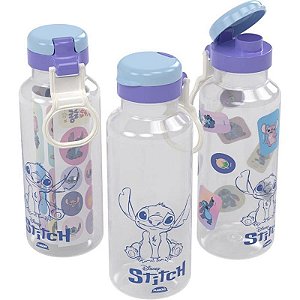 Garrafa Plástica Abre Facil Stitch 600ml