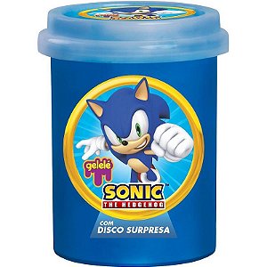Slime Gelele Pote Sonic 152g Com Disco Colecionável Caixa Com 24 1