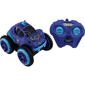 Carrinho Controle Remoto Stitch Space Roller Com Capotagem E Pilhas