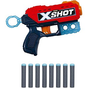 Lançador X-shot Red Recoil Com 8 Dardos De Espuma