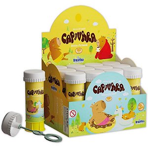 Bolha De Sabão Capivara 60ml Brasilflex Caixa Com 12 Unidades