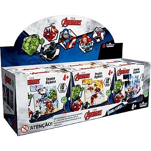 Quebra-cabeça Madeira Avengers Mini 10 Peças Dp.c/06