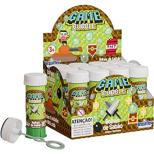Bolha De Sabão Game 60ml, Caixa Com 12 Unidades