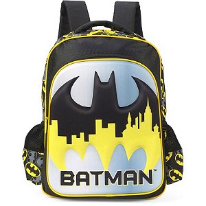 Mochila Infantil Batman Grande - 44x30x15 Cm