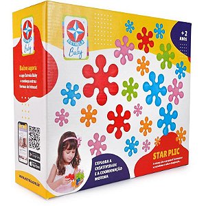 Brinquedo Para Montar Star Plic 30 Peças Coloridas