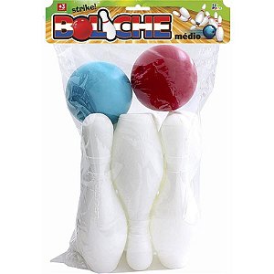 Boliche Mania 30cm Com 6 Pinos E 2 Bolas
