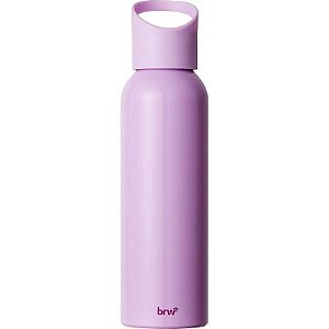 Garrafa De Alumínio Com Tampa Plástica 600ml Lilás