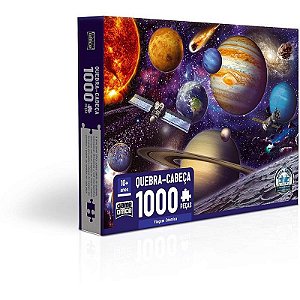 Quebra-cabeça Cartonado Viagem Cosmica 1000 Peças