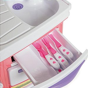 Brincando De Casinha Bella Cozinha Com Acessórios E água De Verdade