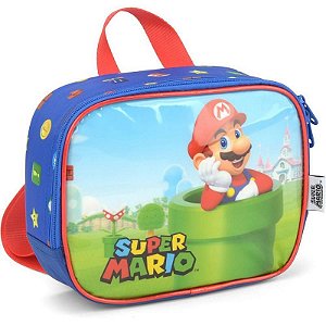 Lancheira Térmica Super Mário Bros Mão/costa Azul