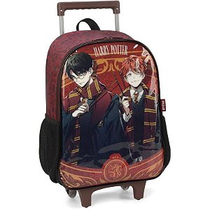 Mochila Infantil Com Rodinha Harry Potter M Vinho