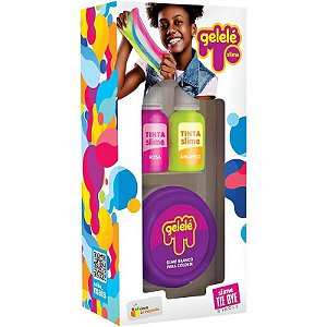 Slime Gelelé Tie Dye Single 108g Dp Com 08 Unidades