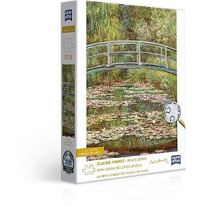 Quebra-cabeça Cartonado Monet 500 Peças Ponte Sobre Lagoa
