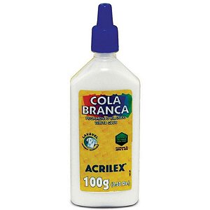 Cola Escolar Branca 100g Pacote Com 3