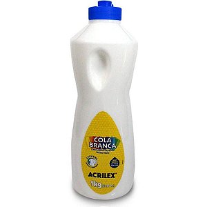 Cola Escolar Branca 1kg Pacote Com 03
