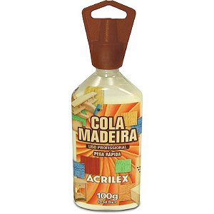 Cola Para Madeira Acrilex 100g - Pacote Com 3 Unidades