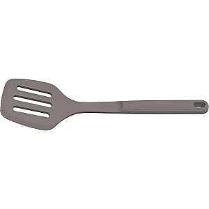 Talher Espátula Vazada Silicone Cinza