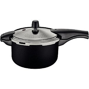 Panela De Pressão Antiaderente Tramontina Vancouver Effect 6l - Preto