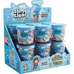 Slime Clear Charm Tesouro Marinho Dp.c/12
