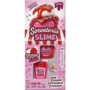 Slime Gelele Sorveteria Morango Do A Kit