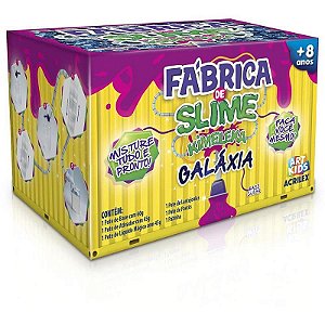 Slime Kimeleka Galáxia Fábrica De Slime Caixa Com 4