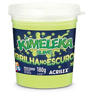 Slime Kimeleka Glow In The Dark - Brilha No Escuro - Display Com 06