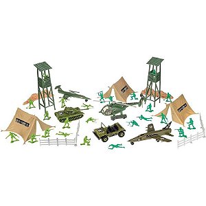 Miniatura Colecionável Forcas Armadas Playset 75 Peças