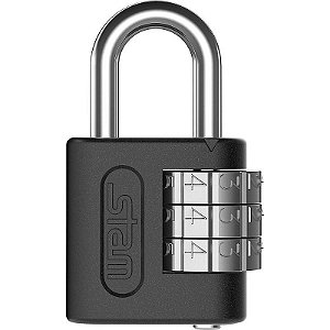 Cadeado Segredo 25mm Preto Fosco
