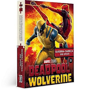 Quebra-cabeca Cartonado Deadpool Wolverine 500 Peças