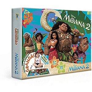 Quebra-cabeça Cartonado Moana 2 120 Peças Grandão
