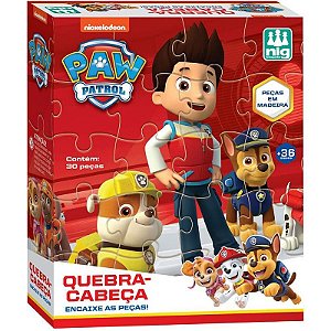 Quebra-cabeça Madeira Patrulha Canina -  30 Peças