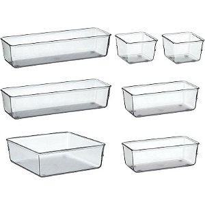 Organizador De Potes Sortidos - Conjunto Com 7 Peças