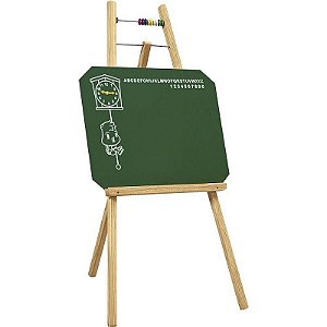 Lousa Infantil Quadro Com Alfabeto, Relógio E Contador - 59x100 Cm