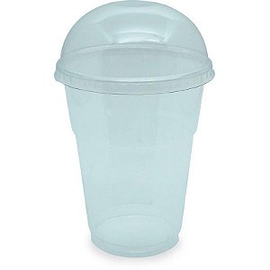 Tampa Descartável Para Copo Bolha Tr150/200/300ml - Pacote Com 50 Unidades