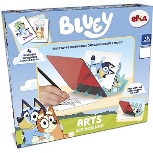 Brinquedo Para Colorir Bluey Arts Kit Desenho 6+ Anos