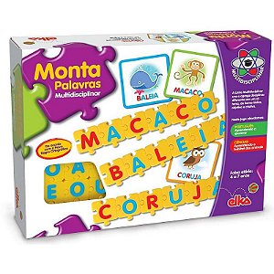 Brinquedo Pedagógico Monta Palavras