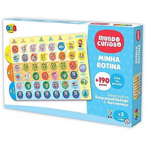Brinquedo Educativo Minha Rotina 190 Peças Ggb Brinquedos