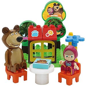 Brinquedo Para Montar Masha E O Urso Picnic Na Floresta