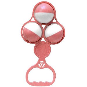 Mordedor E Chocalho Bolas Rosa Solapa