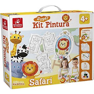 Brinquedo Para Colorir Safari Super Kit Com 4 Telas