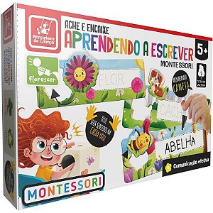 Brinquedo Pedagógico De Madeira Ache E Encaixe Aprenda A Escrever