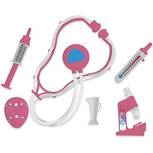 Brincando De Profissões Pequena Doutora Md Mod.1 6 Peças