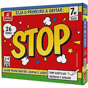 Jogo Diverso Stop Para Todas As Idades Diversão Em Família